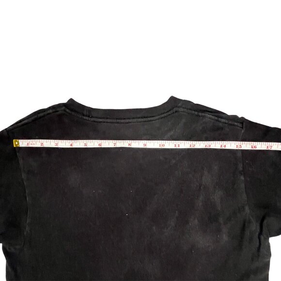 Nirvana Band T-Shirt Women’s Small Black Pink Floral Smiley Face Graphic Tee - Picture 7 of 10